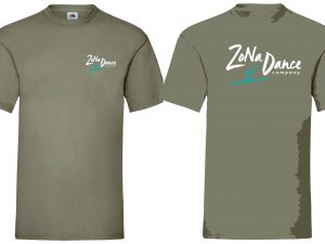 adult t-shirt khaki zona dance company