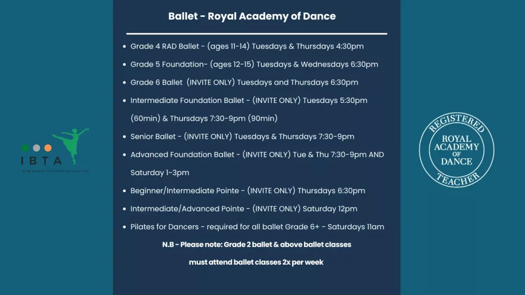 Zona Dance Company Ballet Letterkenny Donegal